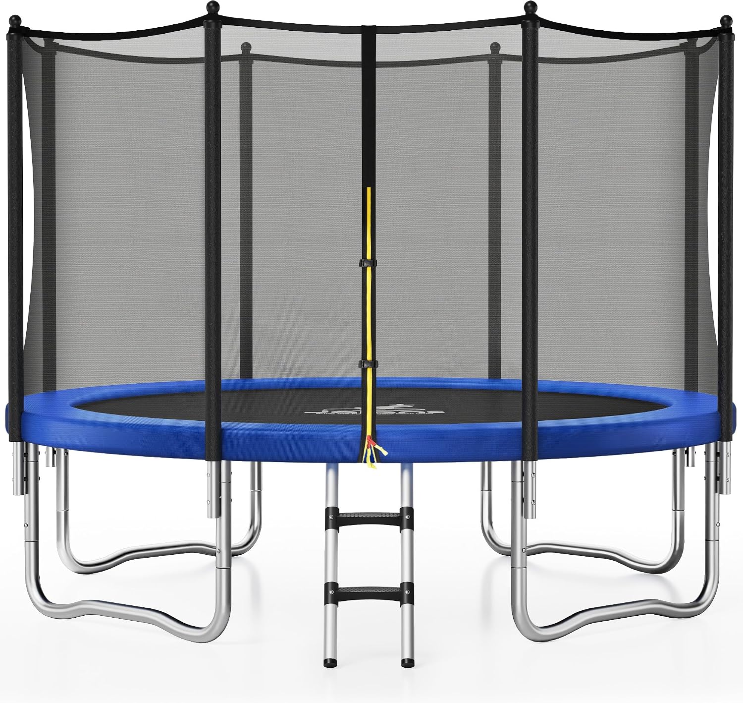 JELENS Trampoline 8FT 10FT 12FT 14FT 15FT, Outdoor Trampolines with Enclosure Net, Recreational Anti-Rust Trampolines for Kids and Adults, ASTM Approved