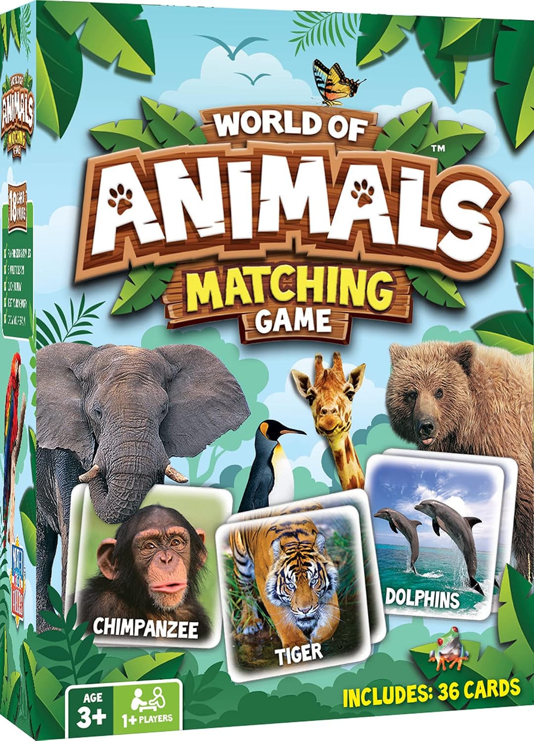 MasterPieces Kids Games - World of Animals Matching Game - Game for Kids and Family - Laugh and Learn