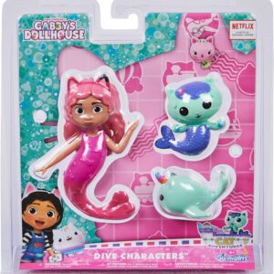 SwimWays Gabby’s Dollhouse Dive Characters 3-Pack, Swimming Pool Accessories & Kids Pool Toys, Pool Party Supplies & Water Toys for Kids Aged 5 & Up