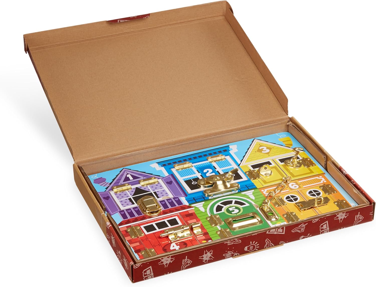Melissa & Doug Latches Wooden Activity Board - Montessori Busy Board for Preschool Toys, Sensory Toys for Kids, Learning Resources for Ages 3+ - Image 6