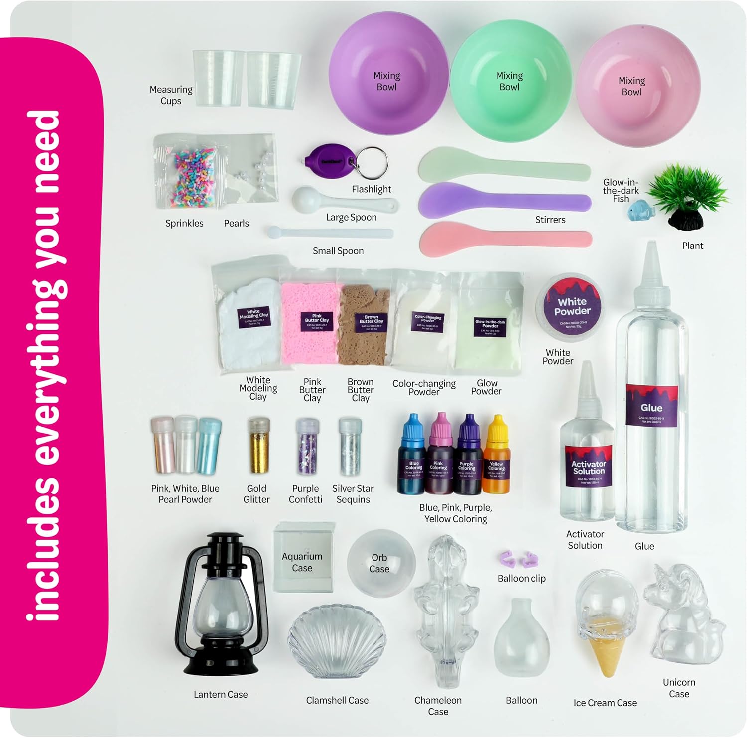 Slime Kit for Girls Ages 8-12 - All-in-One DIY Slime Making Kit, Galaxy Unicorn Glow-in-the-Dark Slime Set, Birthday Gift for Tween Girls 8 9 10 11 12 - Image 3