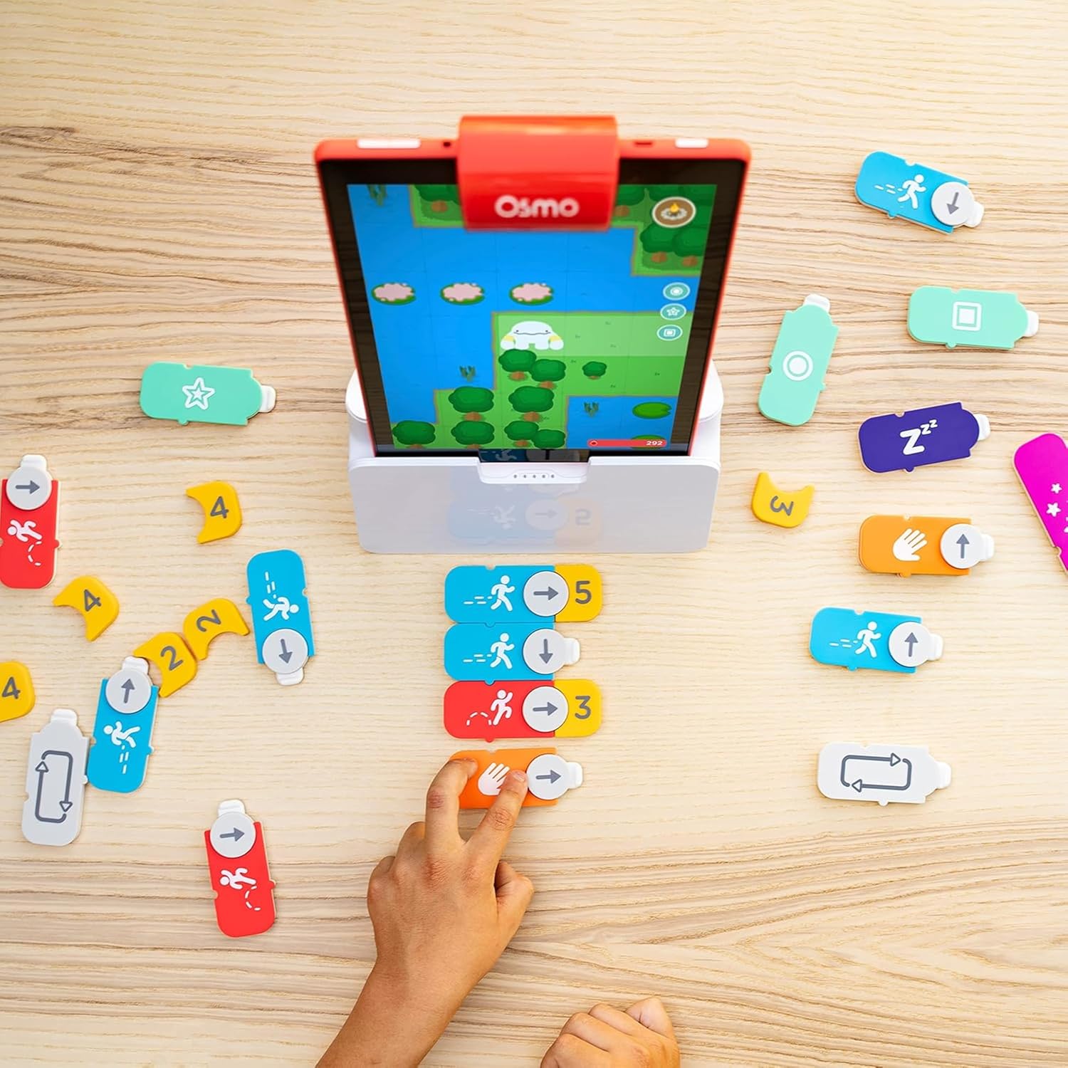 Osmo-Coding Starter Kit for Fire Tablet-3 Educational Learning Games Ages 5-10+-Learn to Code,Coding Basics & Coding Puzzles-STEM Toy Gifts,Boy & Girl(Osmo Fire Tablet Base Included-Amazon Exclusive) - Image 4