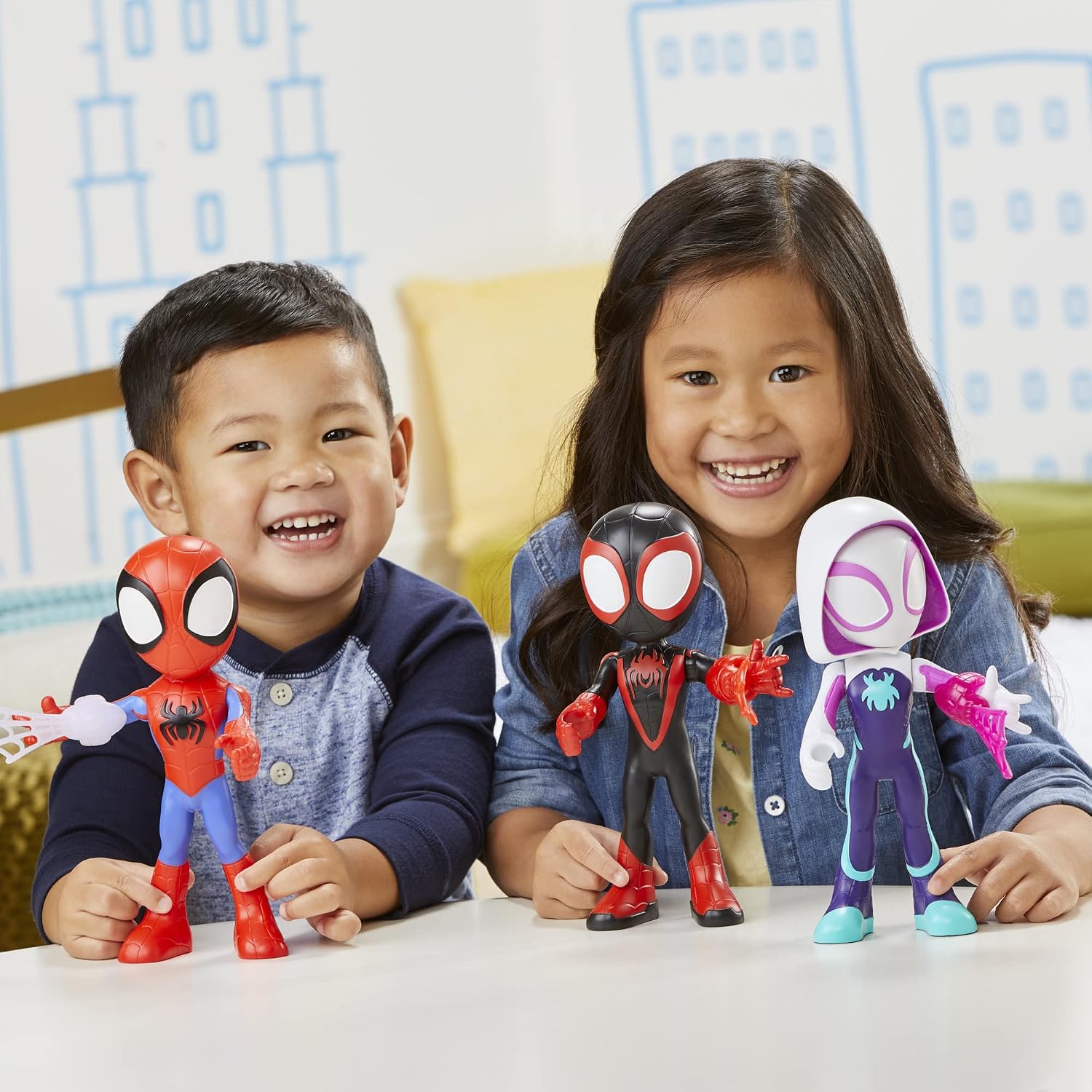 Spidey and his Amazing Friends Supersized Hero Multipack, 3 Large Action Figures, Marvel Preschool Super Hero Toy, Ages 3 and Up, 9 Inches (Amazon Exclusive) - Image 3