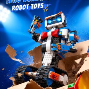 Stove Stoppaz Programmable STEM Building Kit, APP & Remote Control DIY Coding Toy, Rechargeable Educational Construction Set Gift Beginners and Family Robotics for Kids Ages 8-12