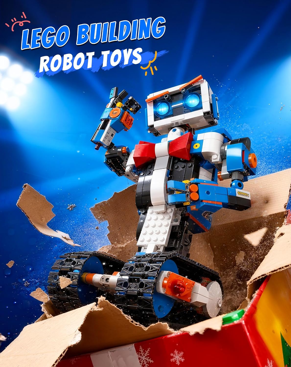 Stove Stoppaz Programmable STEM Building Kit, APP & Remote Control DIY Coding Toy, Rechargeable Educational Construction Set Gift Beginners and Family Robotics for Kids Ages 8-12