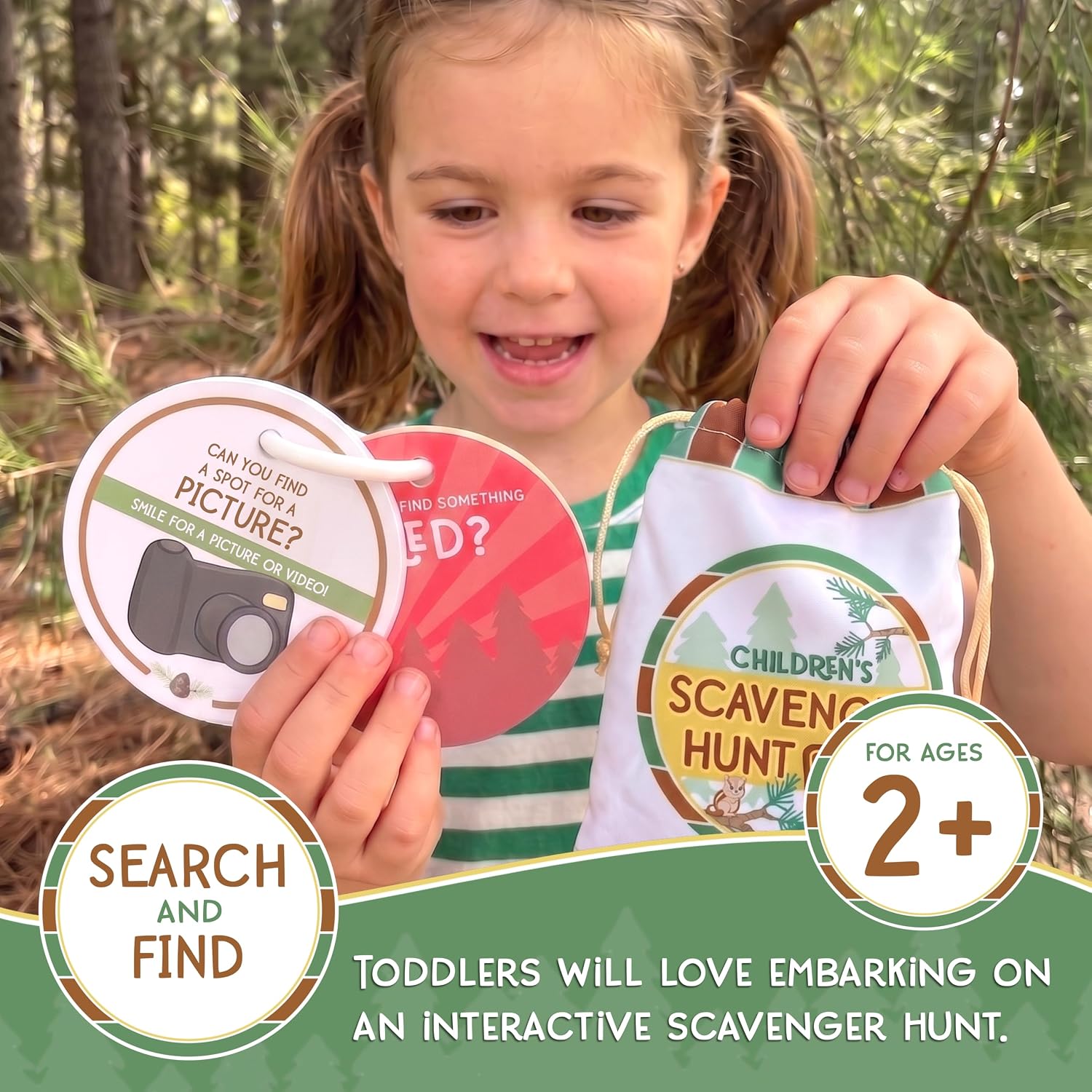 Blu Jay Children's Scavenger Hunt | Toddler Activities | Games for 2, 3 Year Old's & Up | Kids Educational Scavenger Hunt Cards (Camping Edition) - Image 2