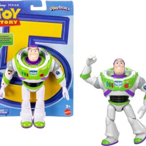 ​Mattel Disney and Pixar Toy Story 5 Buzz Lightyear Action Figure | 7-inch Playscale, 1 Key Character, 8+ Posable Joints, Movie-Accurate Design