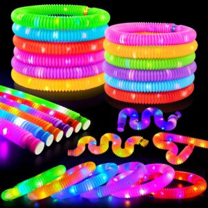 Glow Sticks 4th of July Party Favors for Kids 12-96 PCS,Glow in Dark Party Supplies for Toddlers,Light Up Neon Necklace Bracelet Accessories Decoration for Boys Girls,Fun for Birthday Dance Camp Care