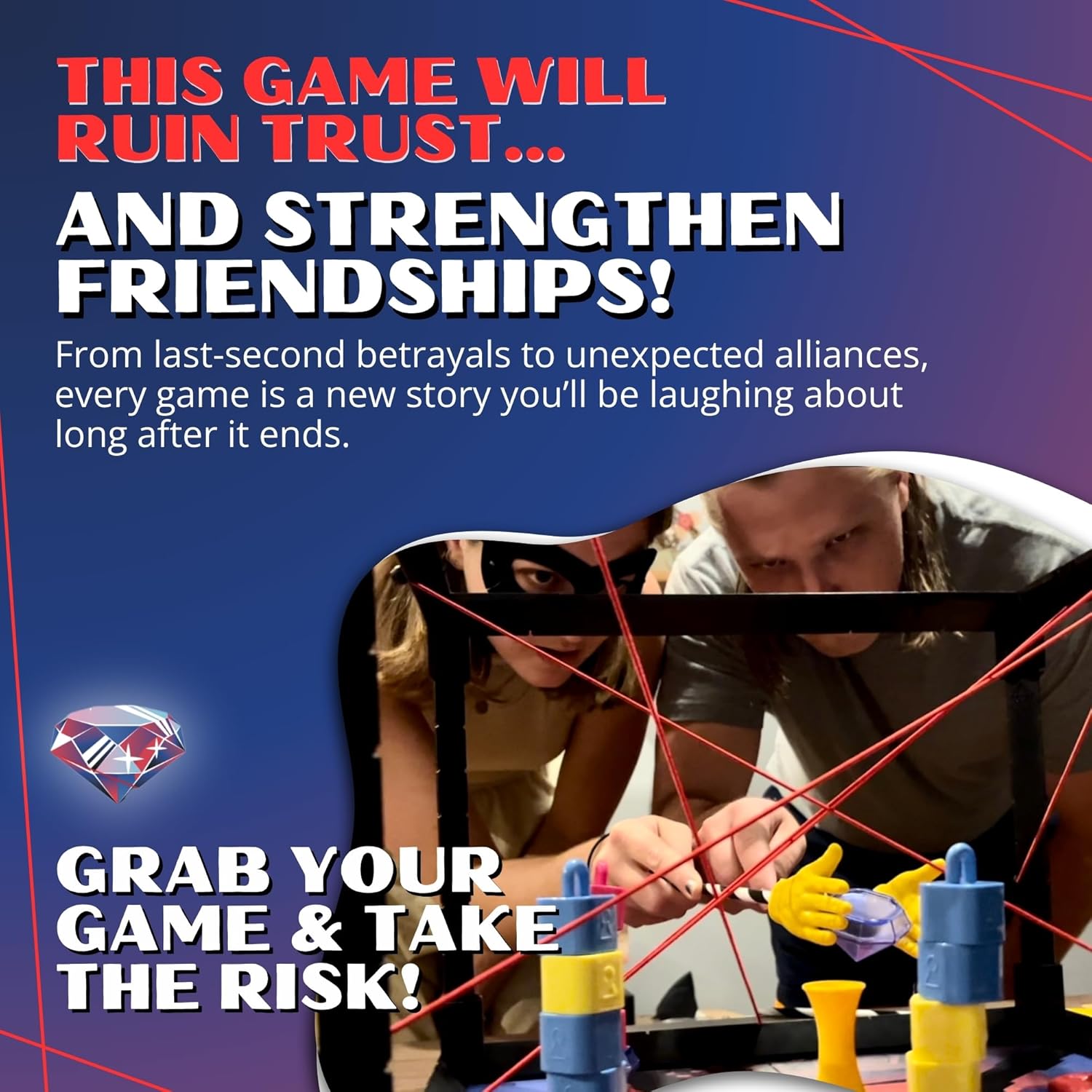Tiny Laser Heist – Hilarious 3D Heist Game, Outsmart & Negotiate for the Loot, Fun Cooperative Board Game for Ages 12+, Perfect for Game Nights & Parties, 3-6 Players - Image 3