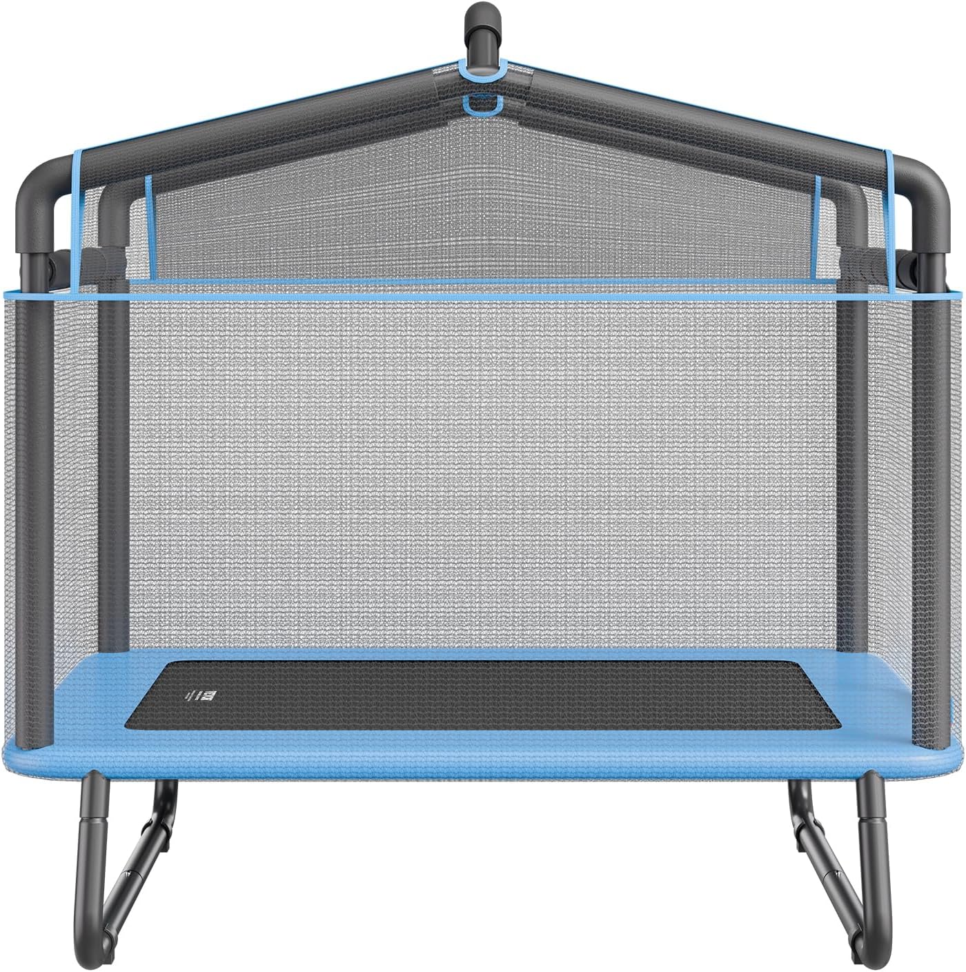 VEVOR 6FT Trampoline 72" Indoor/Outdoor Trampoline, Mini Trampolines with Safety Enclosure Net, Gymnastics Bar, Hammock, Recreational Trampoline Birthday - Image 11