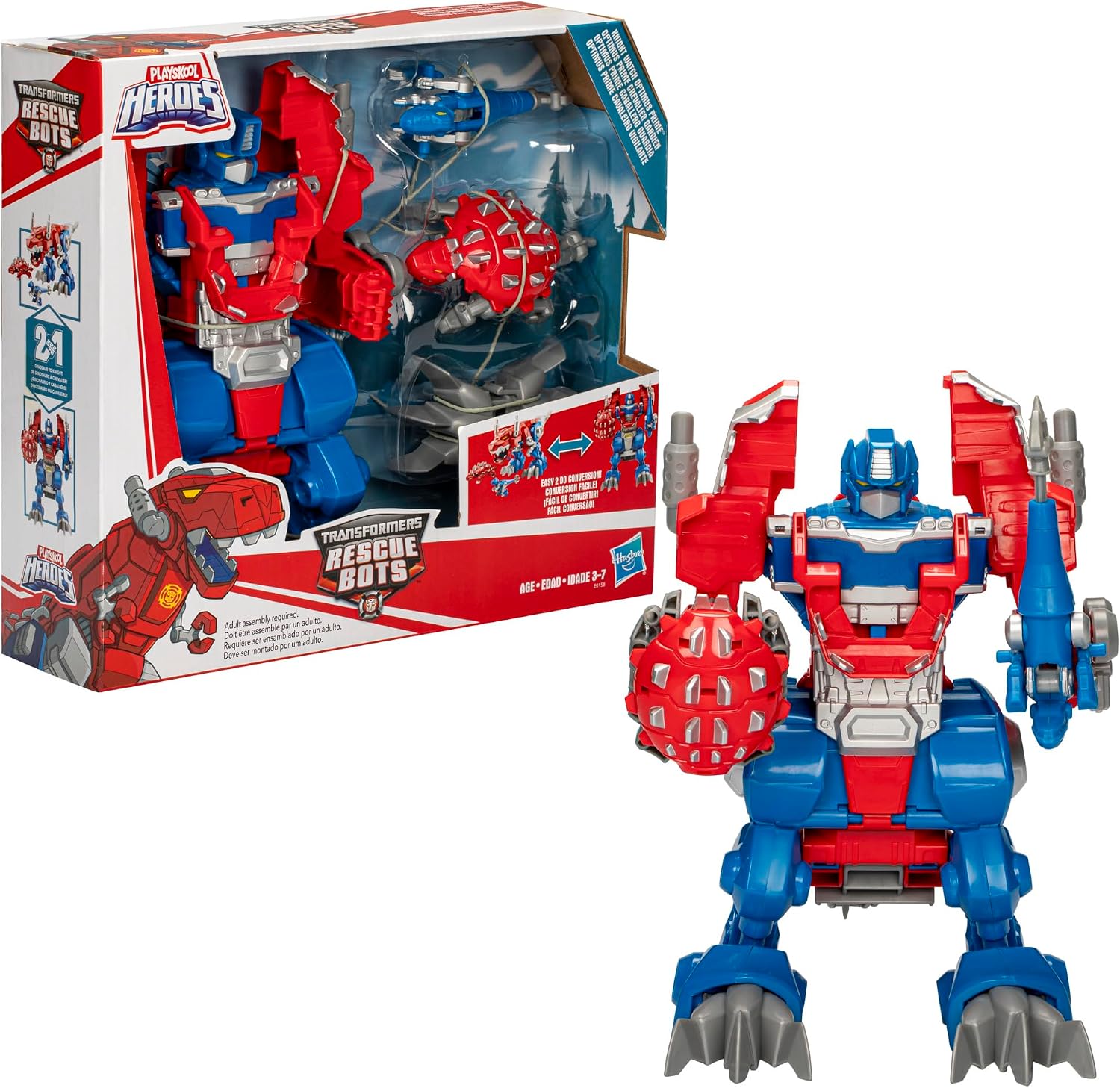 Transformers Rescue Bots Knight Watch Optimus Prime, Playskool Heroes Action Figure Toy (Amazon Exclusive) - Image 10