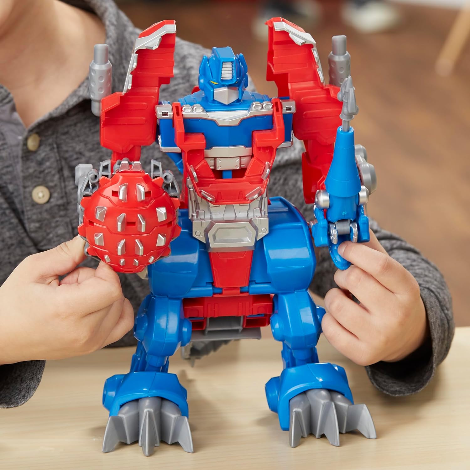 Transformers Rescue Bots Knight Watch Optimus Prime, Playskool Heroes Action Figure Toy (Amazon Exclusive) - Image 3