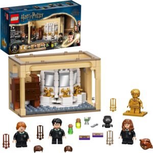 LEGO Harry Potter Hogwarts: Polyjuice Potion Mistake 76386 Moaning Myrtle’s Bathroom with Ron Weasley and Hermione Grainger Minifigures, Gift Idea for Grandchildren with Golden Harry Potter Minifigure
