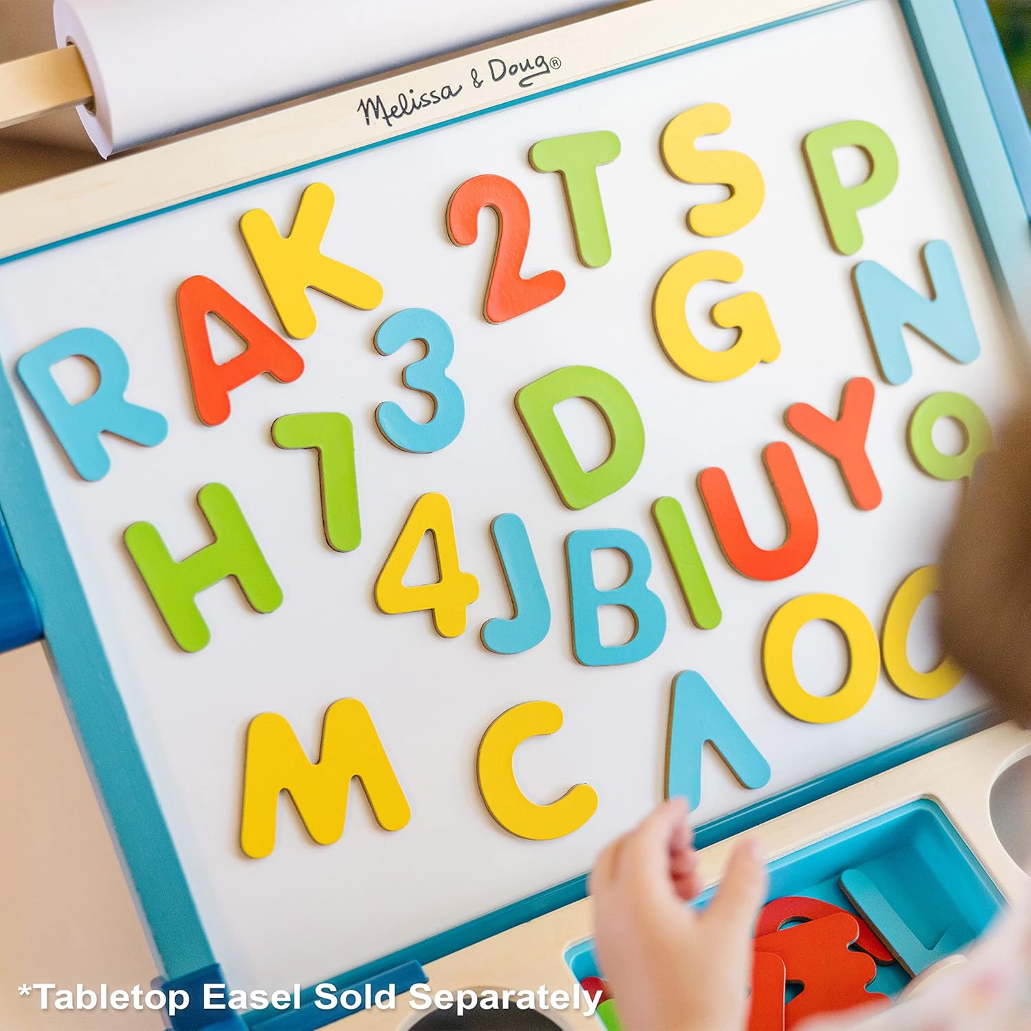 Melissa & Doug Deluxe Magnetic Letters and Numbers Set – 89 Wooden Alphabet Magnets & Numbers, Educational Learning Toys for Preschool Kids Ages 3+ - Image 2