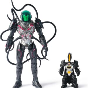 DC Comics, Metal Force Brainiac vs. Batman Action Figure Pack, 12-Inch Extra Large Brainiac, Exclusive 4-inch Batman, Includes Character Card, Kids Toys for Boys and Girls Ages 4 and Up