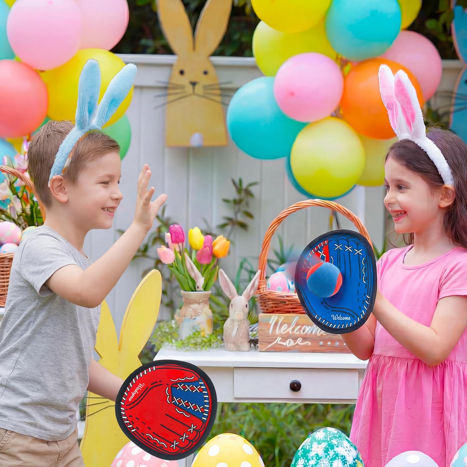 Toss and Catch Ball Game, Kids Toddler Baseball Glove & Catch Ball Toys, Outdoor Games for Family, Toys for Beach Yard Pool Outside, Birthday Easter Gift for Ages 3 4 5 6 7 8-12 Year Old Boys Girls - Image 8