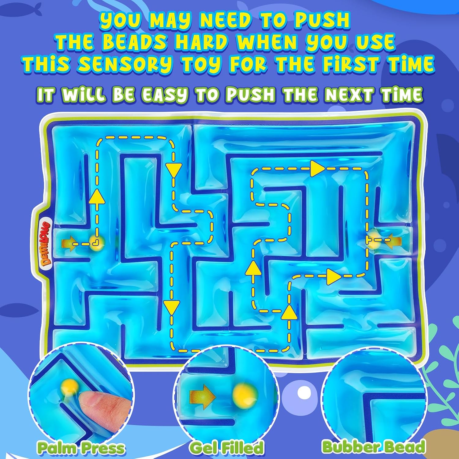 Sensory Toys Fidget Marble Maze - 2 Pack Gel Filled Sensory Items for Kids Children Teens Autism | Sensory Autistic Calming Toys for Preschool Classroom | Gifts Prizes for Kids Classroom - Image 8