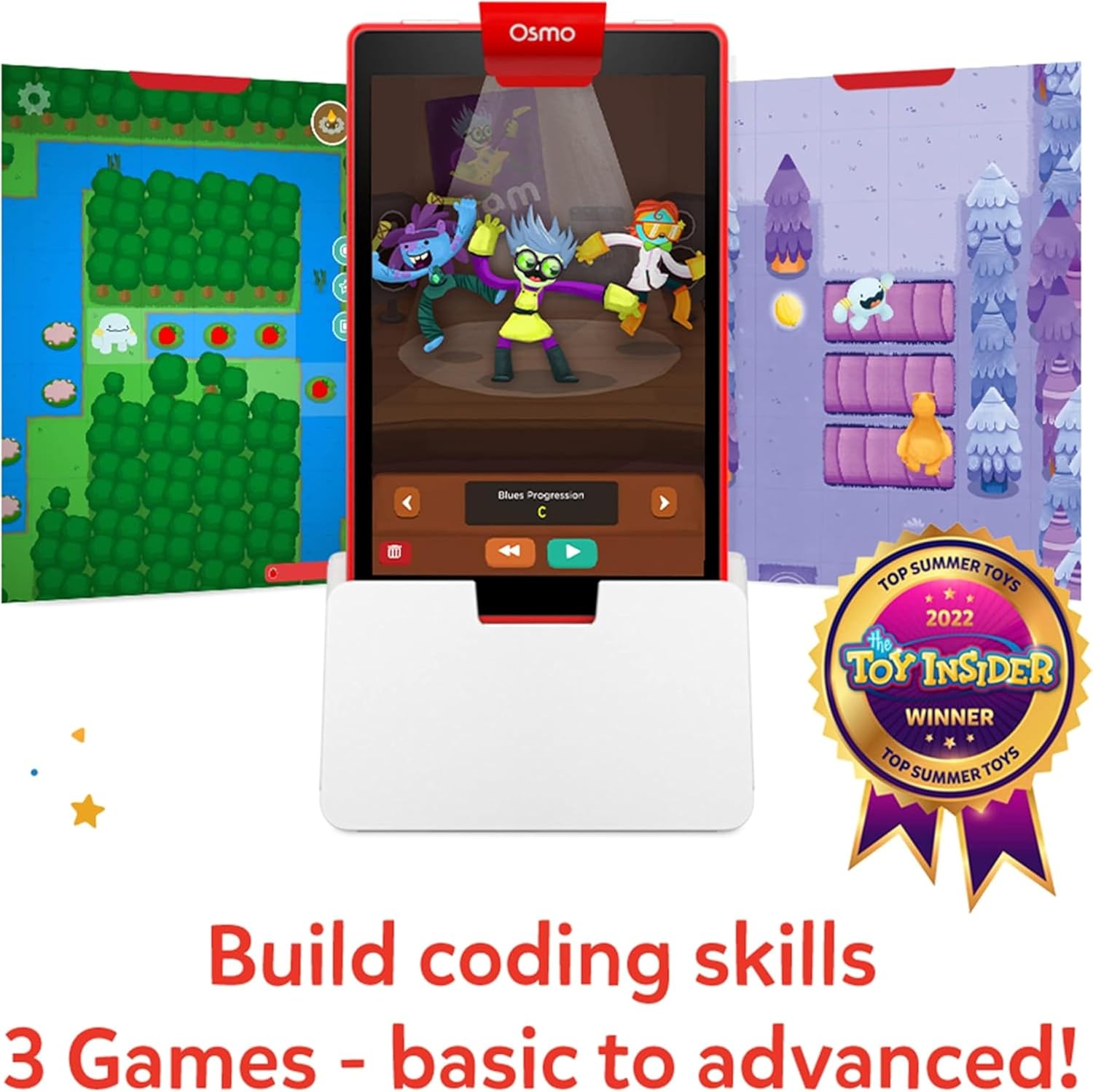 Osmo-Coding Starter Kit for Fire Tablet-3 Educational Learning Games Ages 5-10+-Learn to Code,Coding Basics & Coding Puzzles-STEM Toy Gifts,Boy & Girl(Osmo Fire Tablet Base Included-Amazon Exclusive) - Image 3