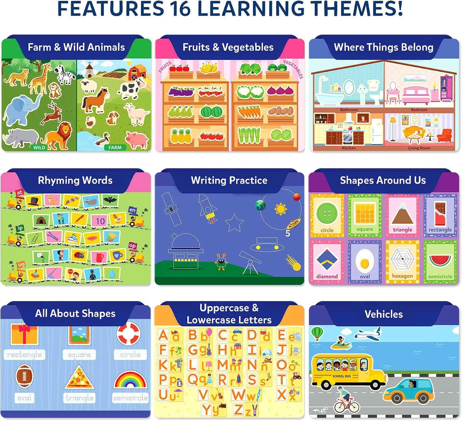 Skillmatics Busy Book for Preschoolers – Preschool Learning Activities, Mess-Free & Pre-Assembled, 150+ Reusable Stickers, Educational Homeschool & Travel Toy, Gift for Toddlers for Ages 3, 4, 5, 6 - Image 4