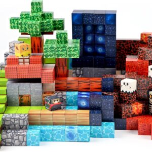 Magnetic Building Block Toy – 144PSC Stacking Construction Set to Cultivate STEM Skills for Boys and Girls Gifts,Kids 6 7 8 9 Birthday Present