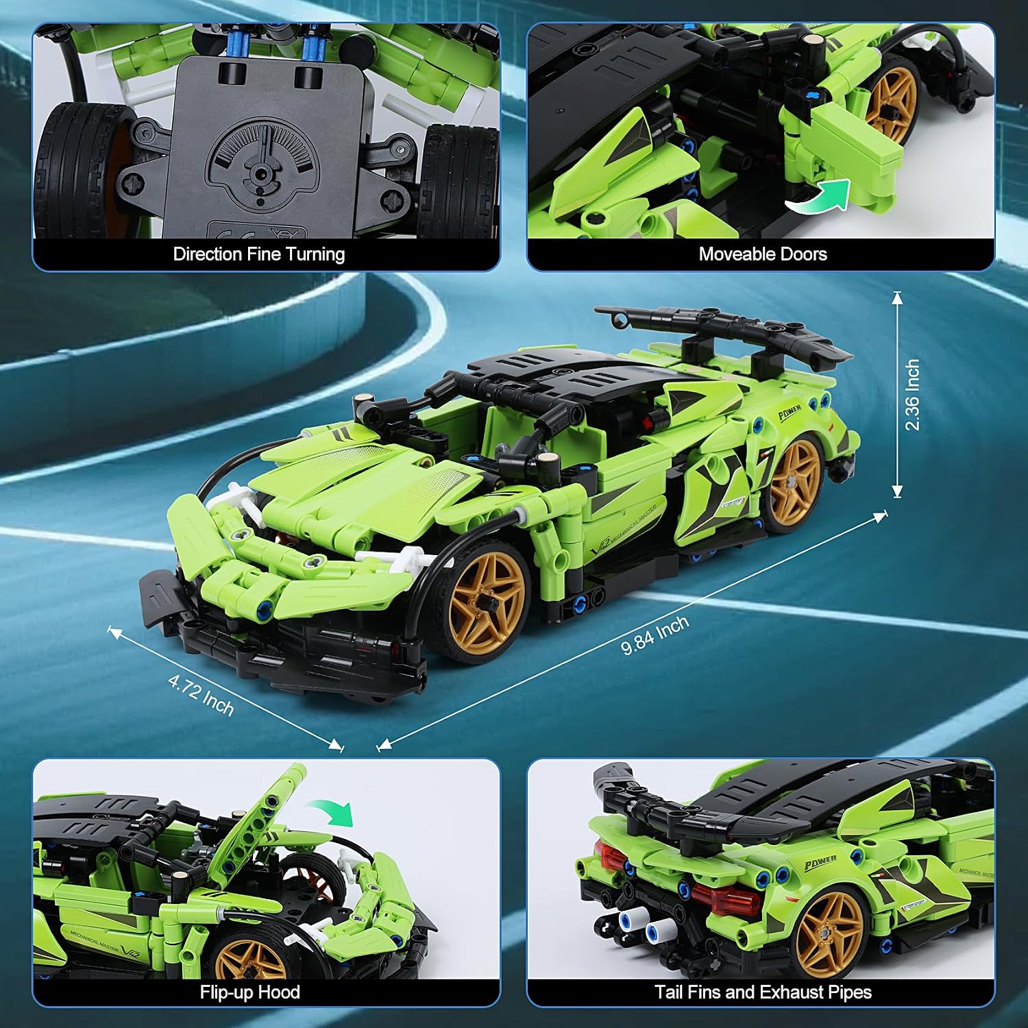 IQKidz STEM Building Blocks Kit for Kids - 2 in 1 Remote Control Race Car and Robot Toy, Great Gift for Boys, Teens Age 6 7 8-12+ Year Old Who Love Engineering and RC Sports Car Toys - Image 6