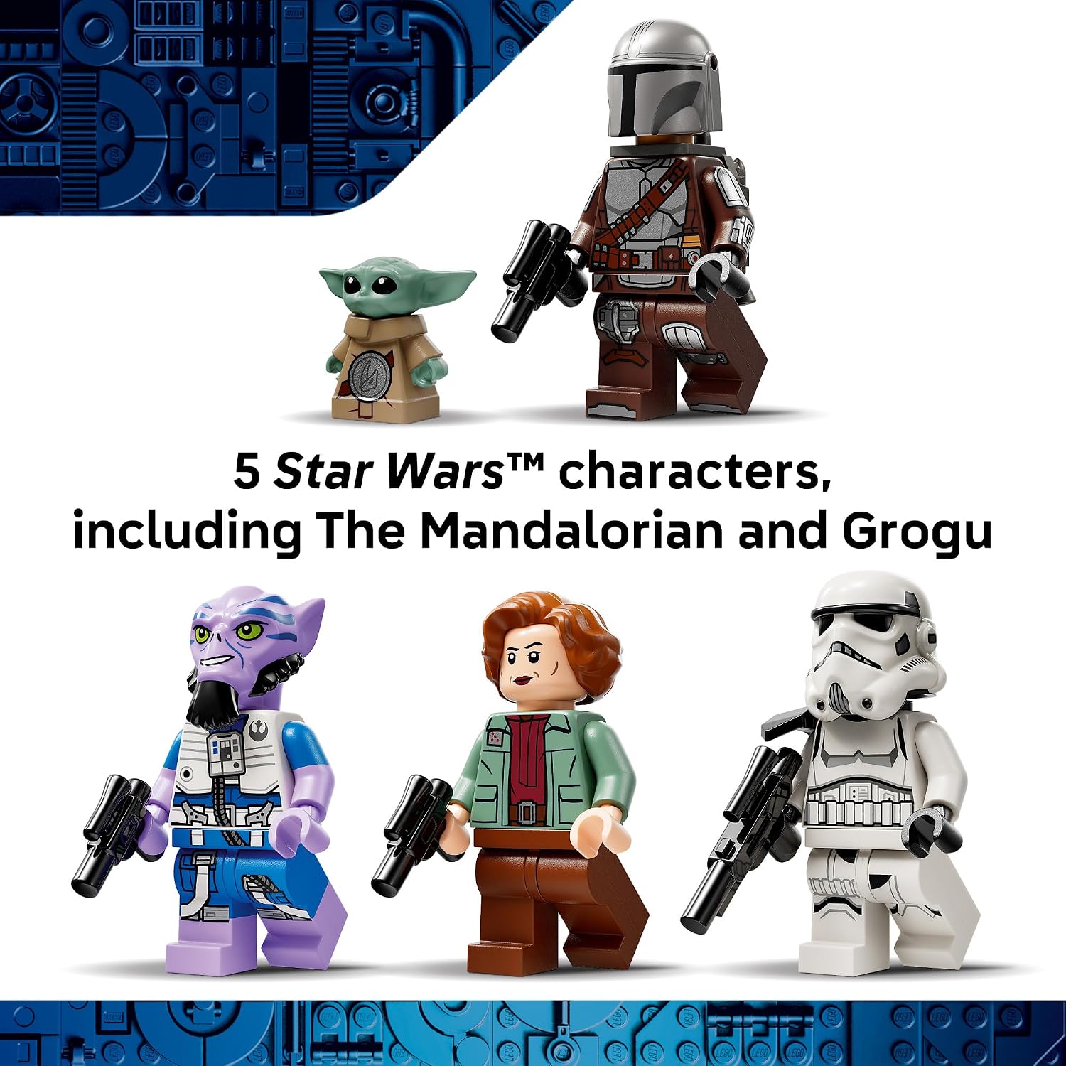 LEGO Star Wars: The Mandalorian and Grogu The Razor Crest Building Toy - Build and Display Set for Boys & Girls, Ages 10+ - Star Wars Gifts for Birthdays & Fans - 75447 - Image 5