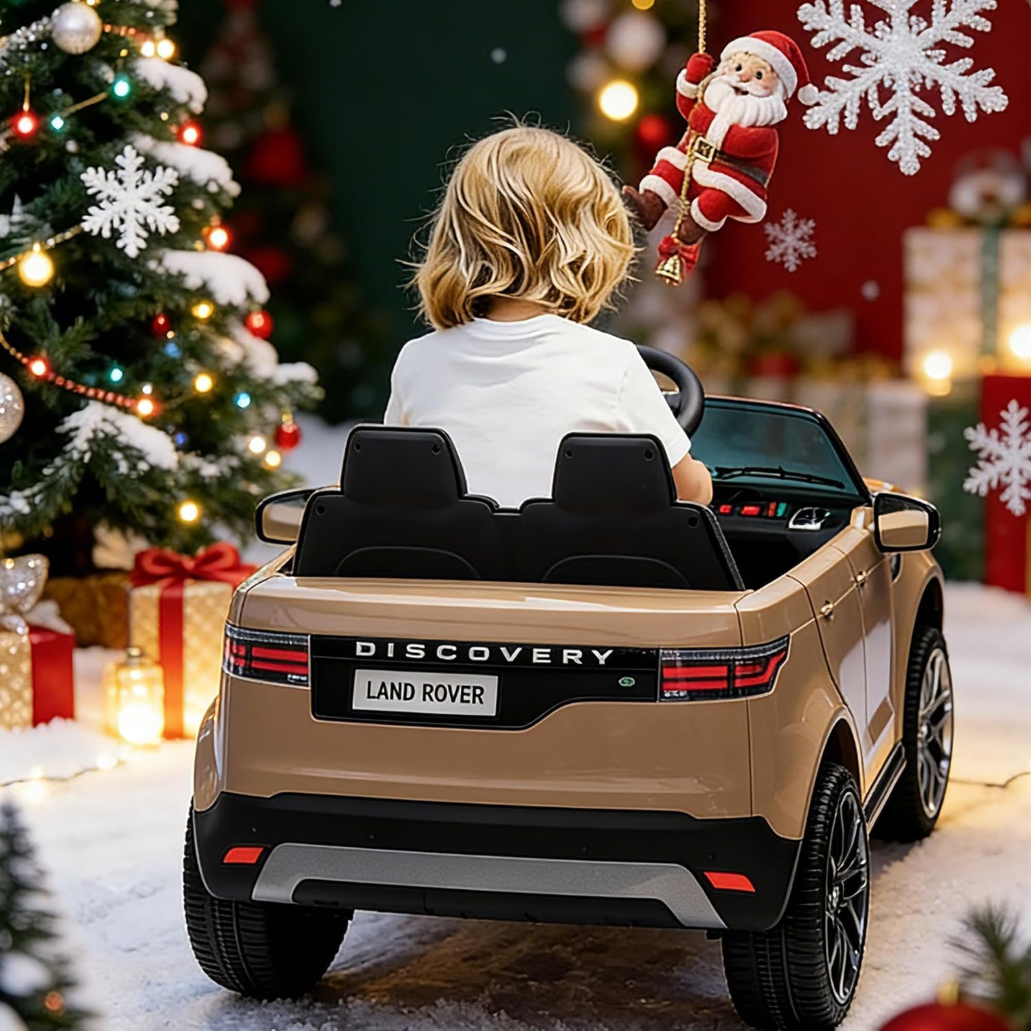 12V Licensed Land Rover 2 Seater Ride on Car for Kids with 2.4g Remote Control, Battery Powered Electric Car Ride on Vehicle Double Doors, LED Light, 2.8 MPH Max Speed - Image 9