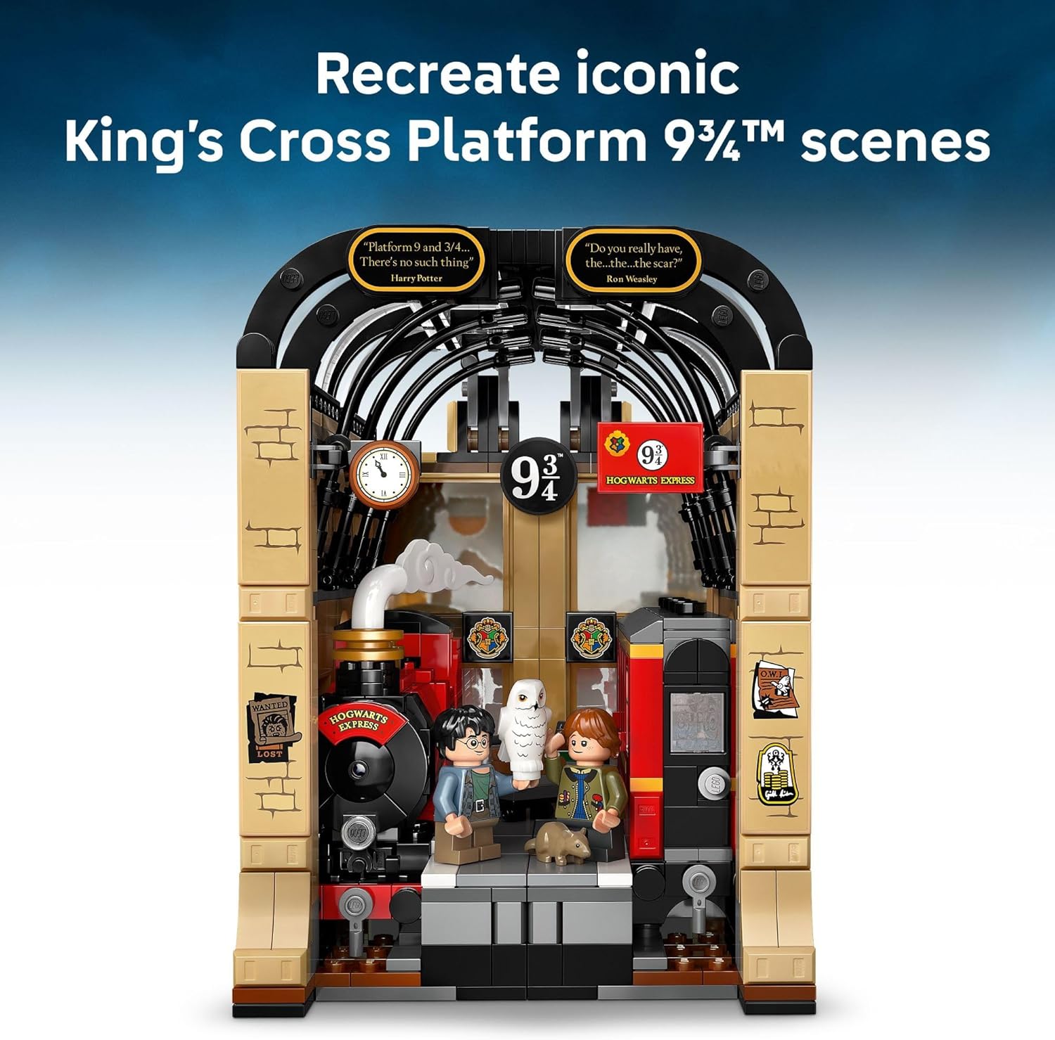 LEGO Harry Potter Book Nook: Hogwarts Express Building Set - Bedroom Shelf Decor for Boys, Girls, & Fans, Ages 10+ - Collectible Harry & Ron Minifigures - Birthday Gift Idea - 76450 - Image 3