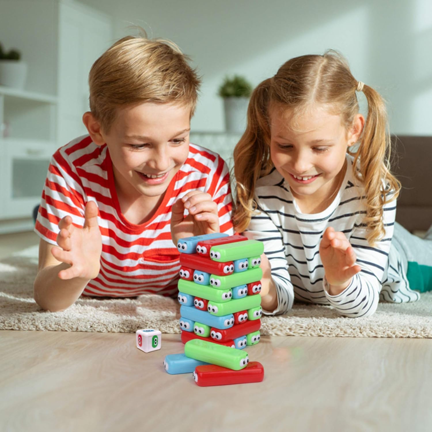 Point Games Googly Tower - Stacking Tower Game with Fun Design - Developmental & Interactive Puzzle, Test Stabilizing Skills- Ages 3+ - Image 4