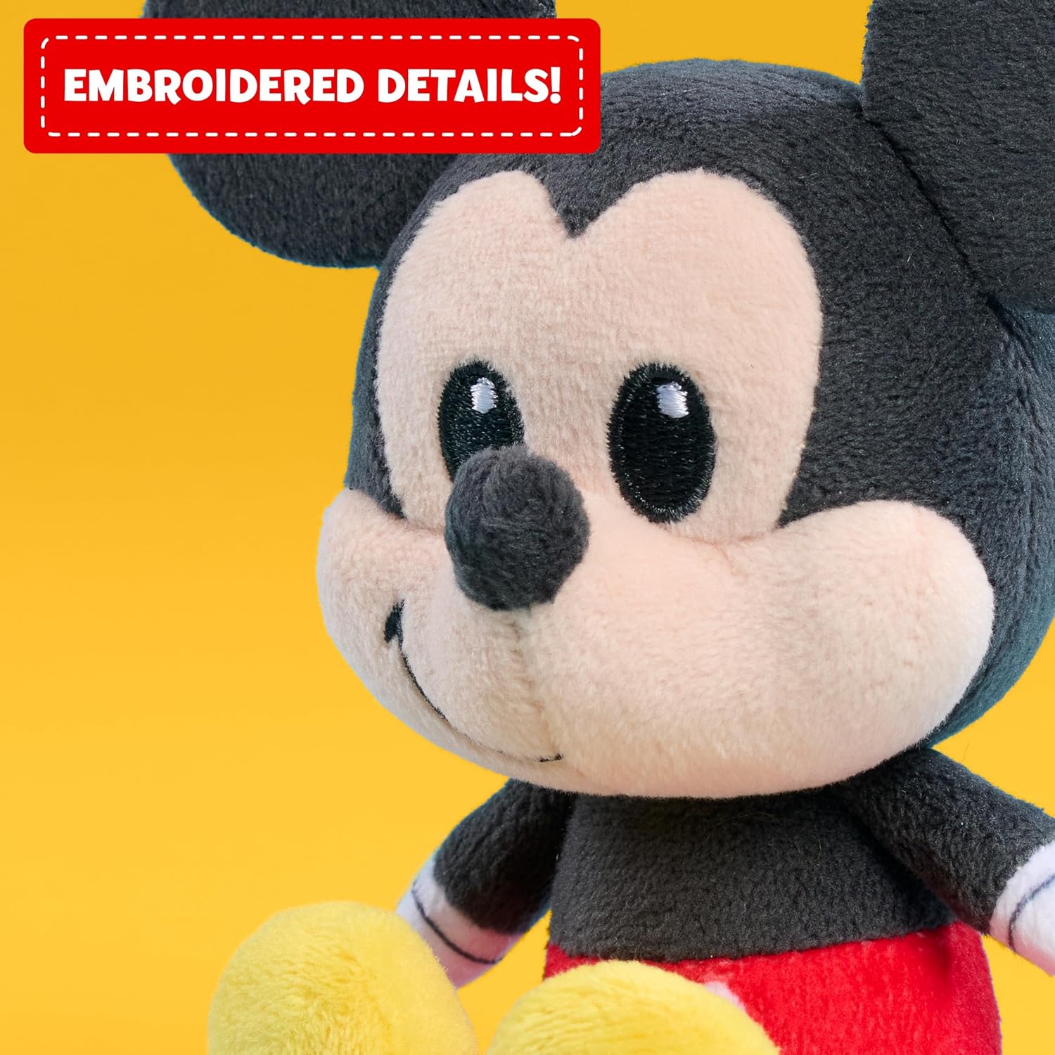Disney Mickey Mouse Perch'd Wearable Plush Shoulder Friend, 4-inch Plush | Wearable Plushie, Soft Toy for Fans, Girls, Boys, Kids, Ages 3 and Up, by Just Play - Image 4
