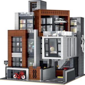 General Jim’s Modern Cubist Villa Modular City Building Blocks MOC Bricks Set | Compatible with Lego City Sets and Other Major Brands