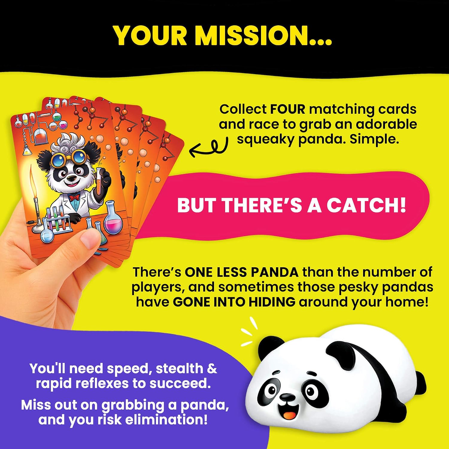 Pandamonium - Chaos Has Never Been This Cute! | The Hilarious Action-Packed Family Party Game for Kids, Teens and Adults | A Scavenger Hunt Card & Board Game for Ages 5+, 3-8 Players - Image 4