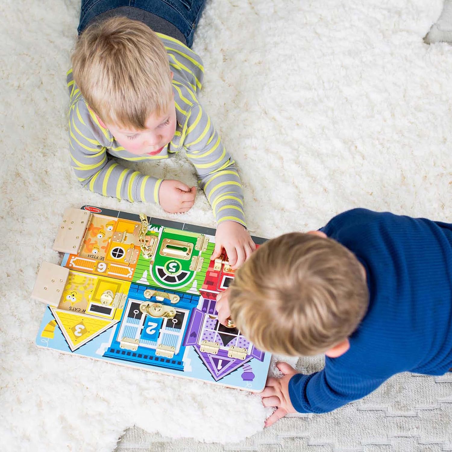 Melissa & Doug Latches Wooden Activity Board - Montessori Busy Board for Preschool Toys, Sensory Toys for Kids, Learning Resources for Ages 3+ - Image 7