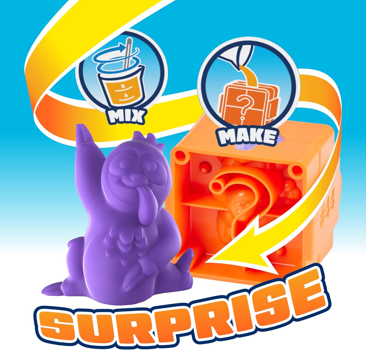 Elmer's Squishies, Kids DIY Activity Kit, Squishy Glow in the Dark Toys, Creates 2 Mystery Characters, 13 Piece Set - Slime Fun, Crafts, Holiday Gift for Ages 6+ - Image 2