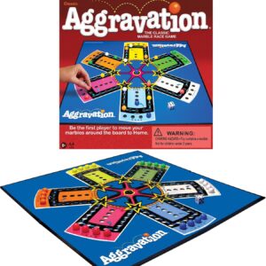 Aggravation, Classic Marble Race Game, by Winning Moves Games USA | For 2 to 6 Players, Ages 6+, Great For Kids