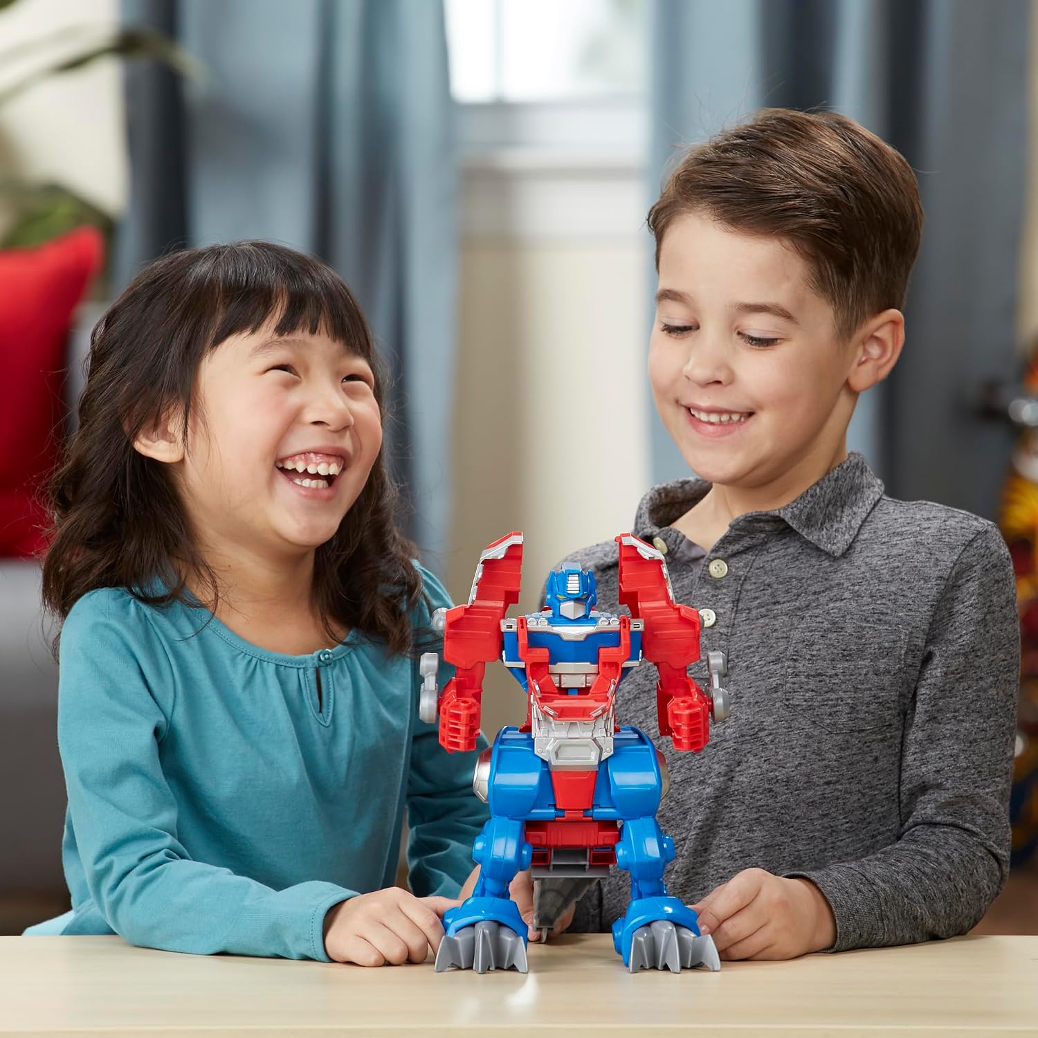 Transformers Rescue Bots Knight Watch Optimus Prime, Playskool Heroes Action Figure Toy (Amazon Exclusive) - Image 8