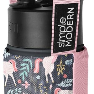 Simple Modern Kid’s Water Bottle Carrier Sling with Adjustable Strap | Bottle Holder Crossbody Bag for Walking, Hiking and School | Summit Collection | Unicorn Fields