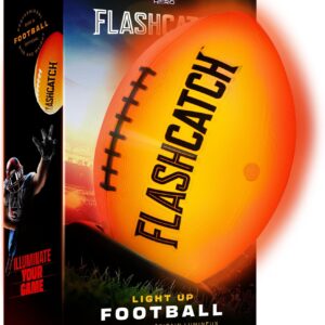 Light Up Football – Glow in the Dark Ball – NO 6 – Boys Gifts – Outdoor Sports, Birthday Gifts for Boys 8-15+ Year Old – Kids Teenage Youth Gift Ideas – Boy Toys Stuff Ages 8 9 10 11 12 13 14 15