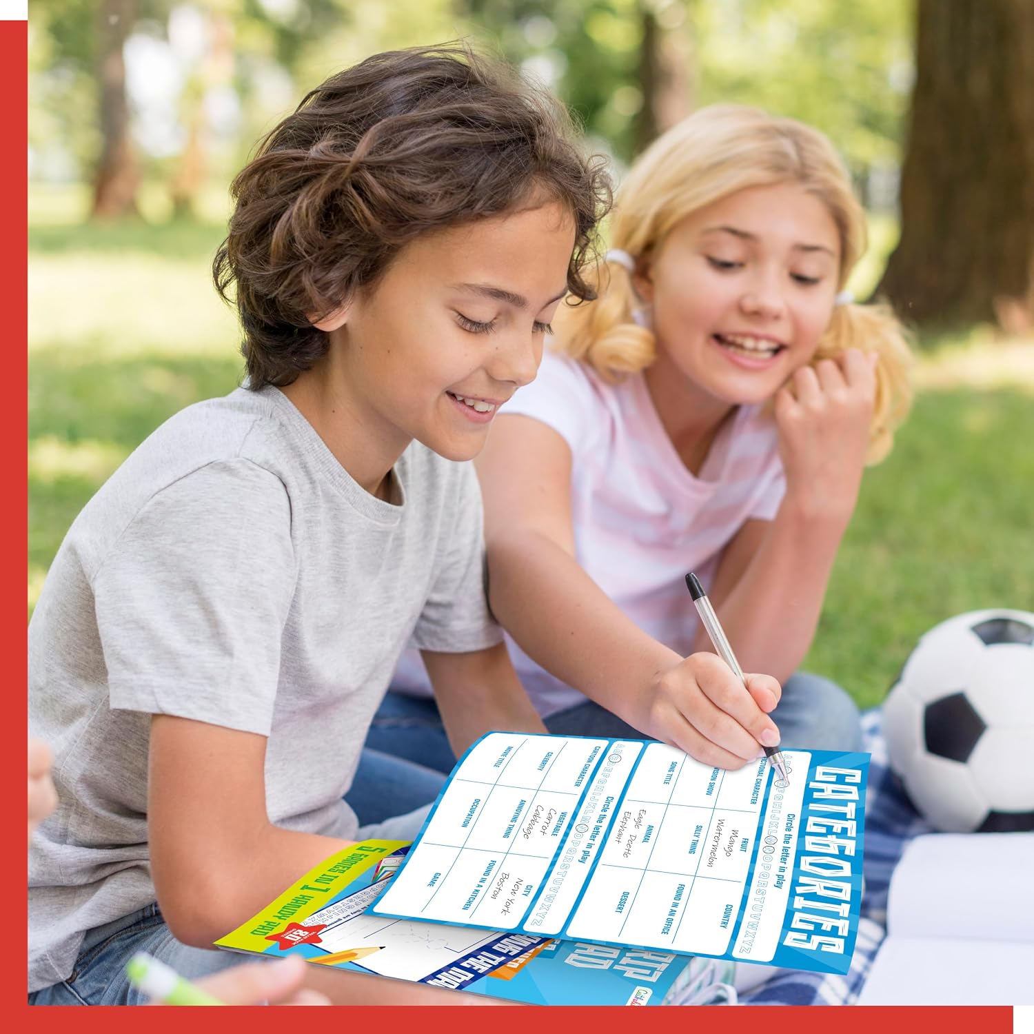 Road Trip Game Pad, 80 Perforated Sheets Travel Activity Pad, 5 Games in 1 Pad, Plane, Car Trip Activity, Pen Pencil & Paper Game for Kids, Adults (6” x 9”) - Image 7