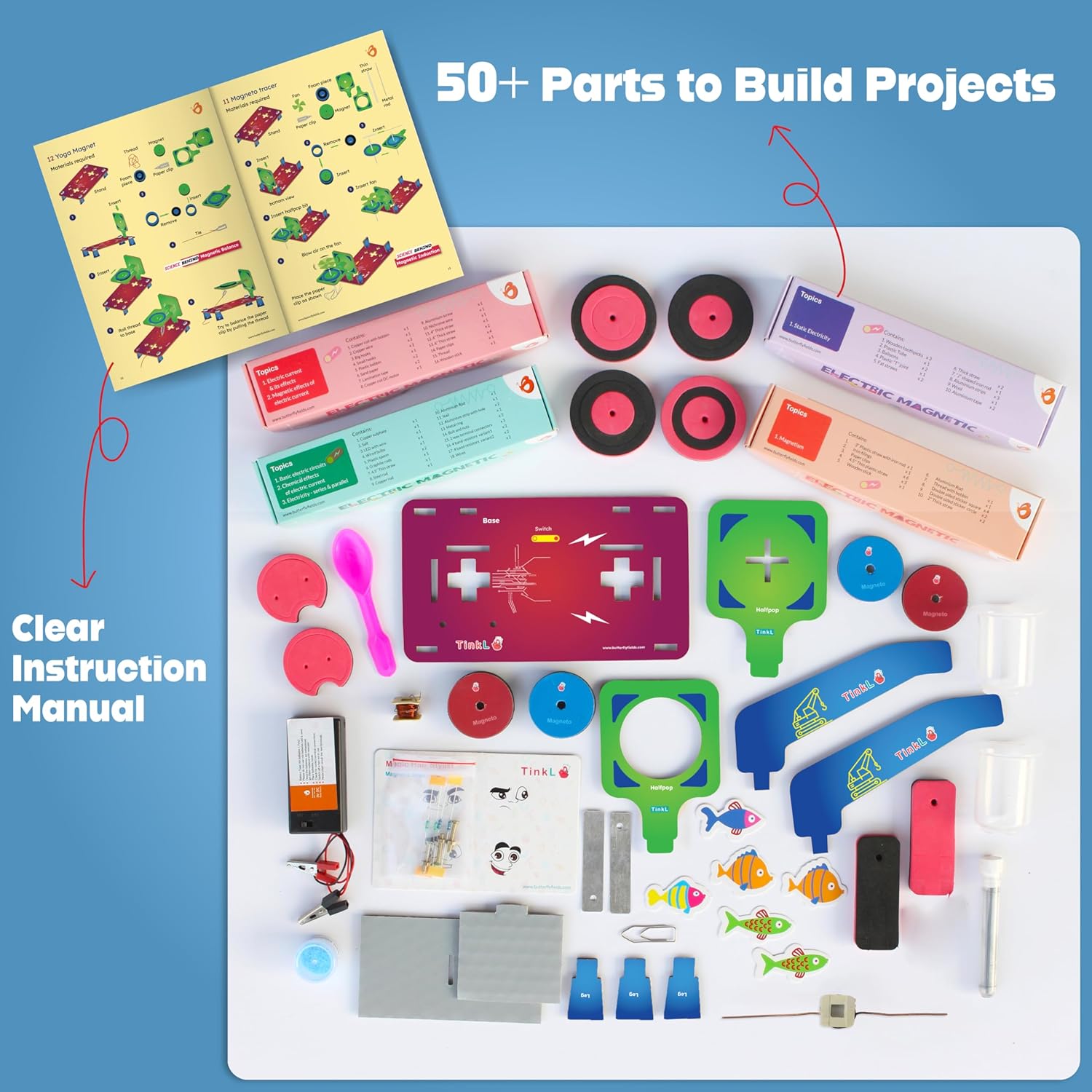 Butterfly EduFields 30in1 STEM Kits for Kids Age 8-10-12 | STEM Toys for Ages 8-13 | Electricity & Magnetism | Science Project Kit for Boys & Girls Aged 8-10-12-14 | Best Educational Birthday Gift - Image 5
