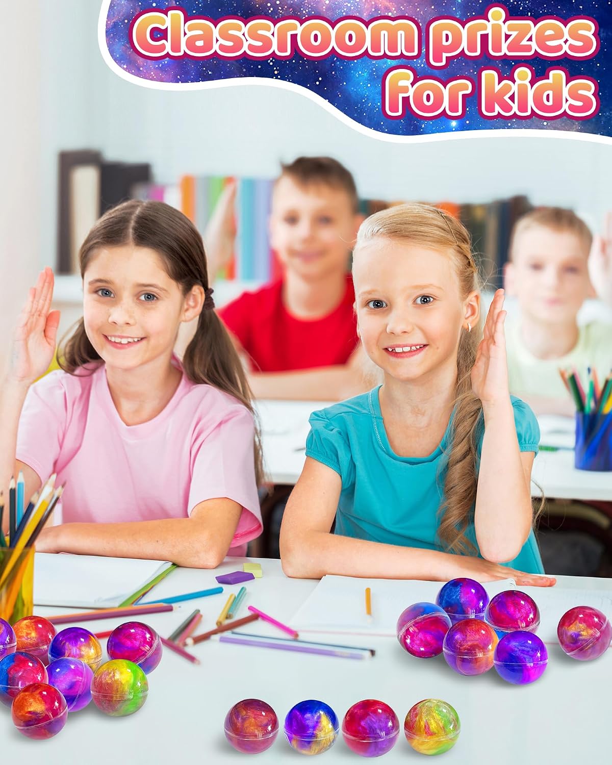 24 Pack Galaxy Slime Party Favors, Non-Sticky, Stress Relief Treasure Box Toys for Classroom Prizes Party Supplies, Student Gifts Birthday Goodie Bags Stuffers for Kids Teens Boys Girls 4-8, 8-12 - Image 4
