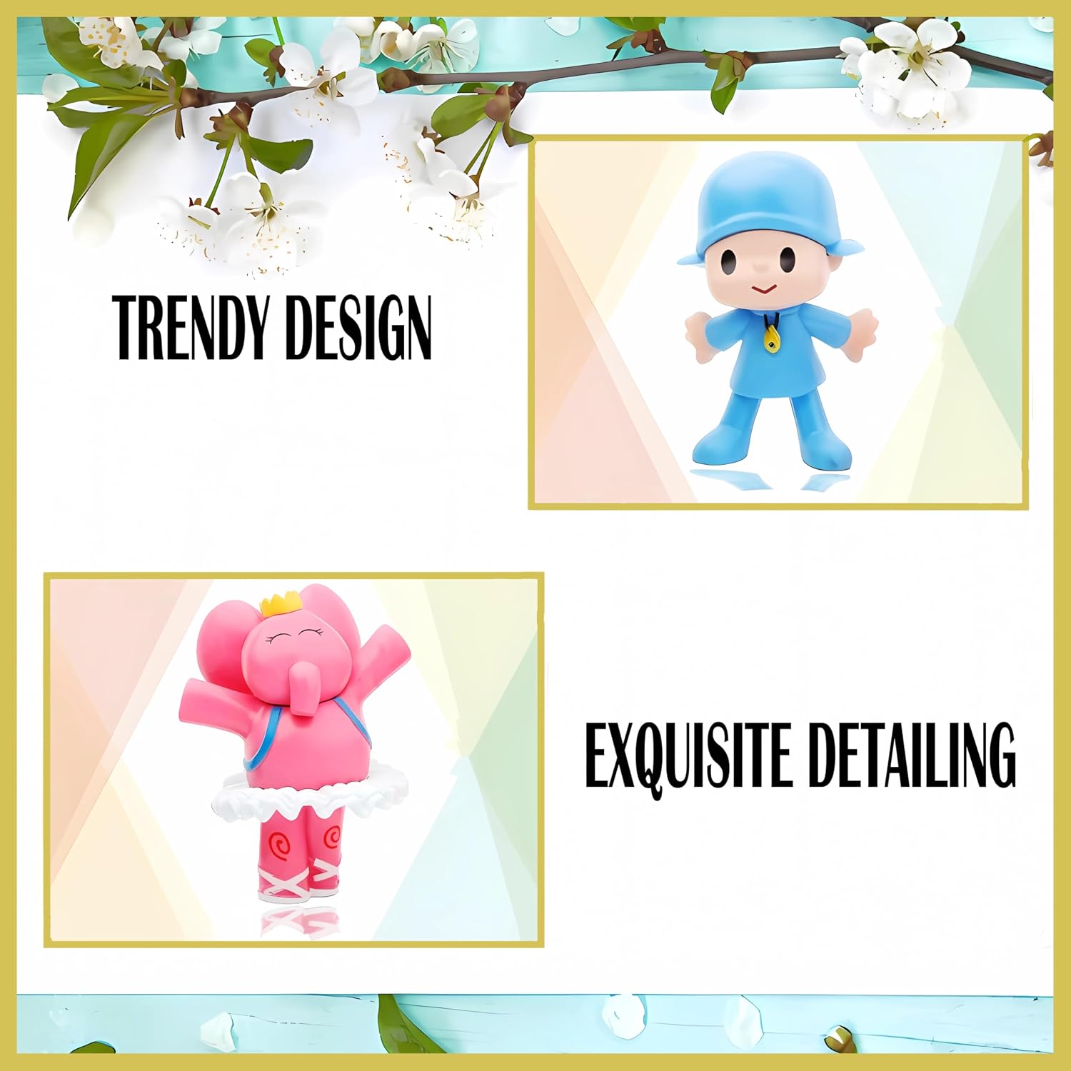 7-Piece Animated Set Featuring Loula and Elly 2.6 Inch PVC Action Figures for Collectors Display and Decor - Image 3