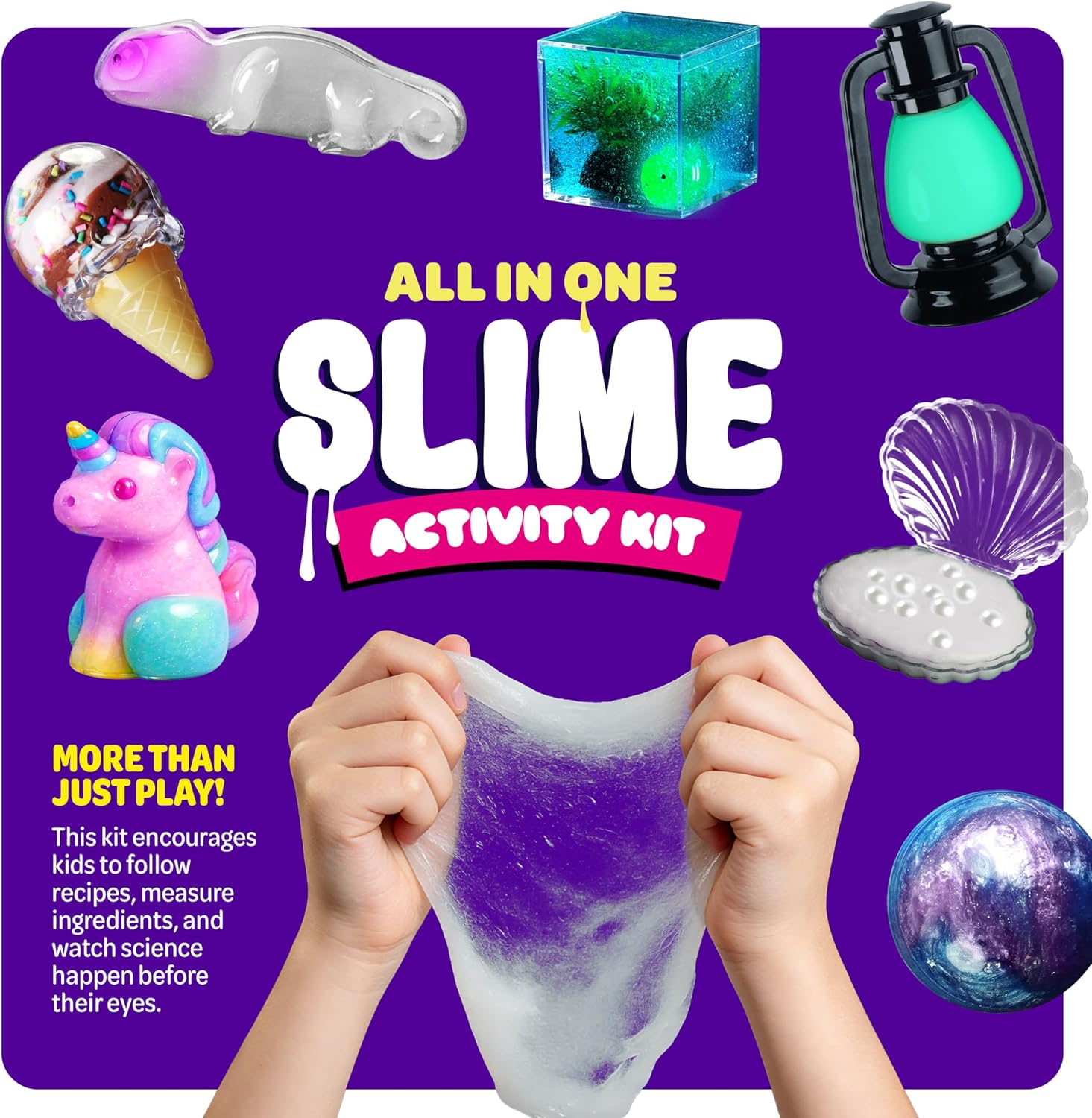 Slime Kit for Girls Ages 8-12 - All-in-One DIY Slime Making Kit, Galaxy Unicorn Glow-in-the-Dark Slime Set, Birthday Gift for Tween Girls 8 9 10 11 12 - Image 8