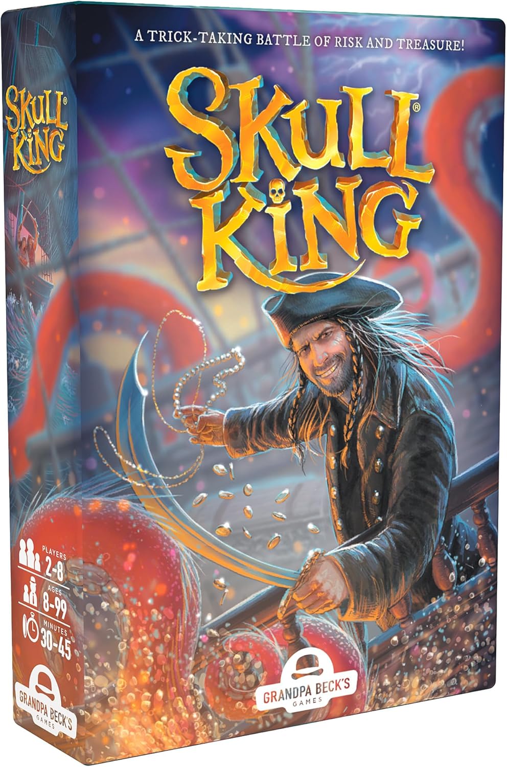 Grandpa Beck's Games Skull King - The Ultimate Pirate Trick Taking Card Game | Strategy Game for Friends, Family, Game Night | from The Creators of Cover Your Assets | 2-8 Players Ages 8+ (Base Game)