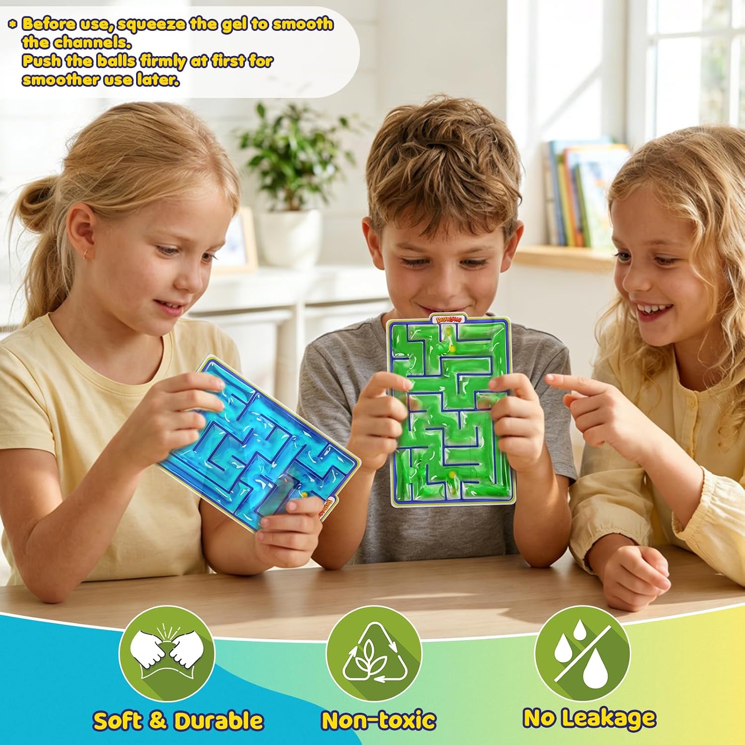 Sensory Toys Fidget Marble Maze - 2 Pack Gel Filled Sensory Items for Kids Children Teens Autism | Sensory Autistic Calming Toys for Preschool Classroom | Gifts Prizes for Kids Classroom - Image 5