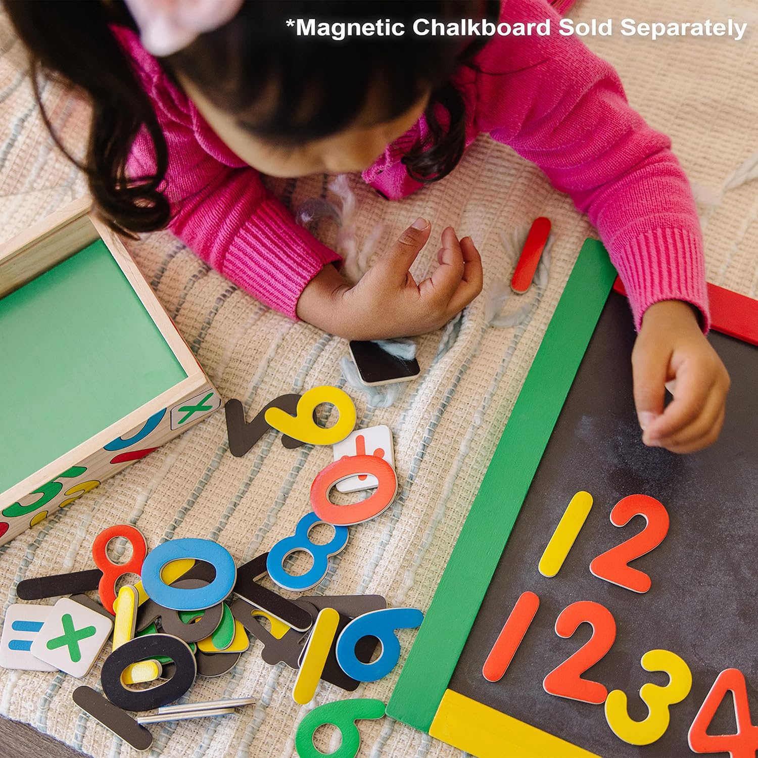 Melissa & Doug Deluxe Magnetic Letters and Numbers Set – 89 Wooden Alphabet Magnets & Numbers, Educational Learning Toys for Preschool Kids Ages 3+ - Image 9