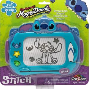 Cra-Z-Art Stitch Travel Magna Doodle Magnetic Drawing Board, Lilo and Stitch Kids Toy Gift