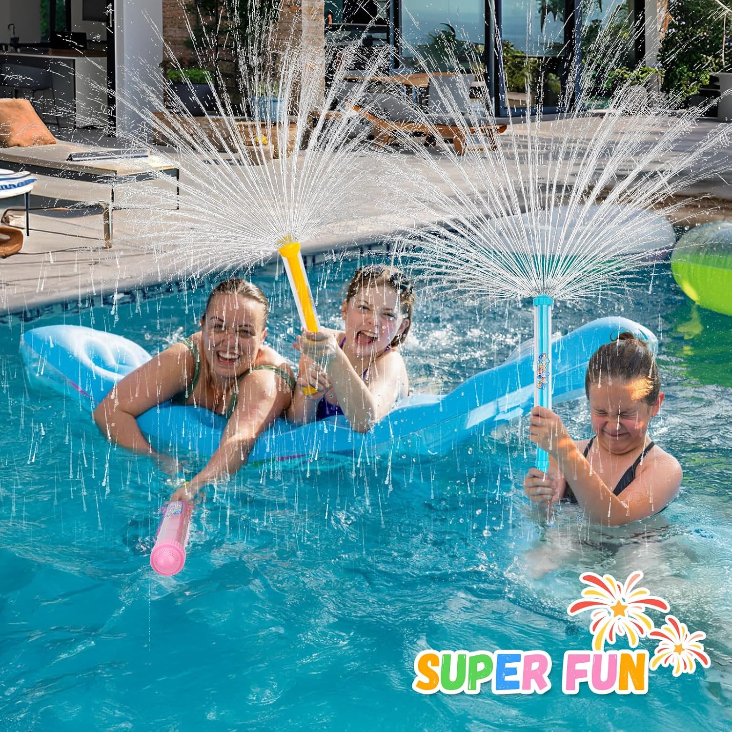 12Pack Creativity Fireworks Water Gun, Sprays Water Like Fireworks, Squirt Gun for Kids, Bulk Samll Water Blaster Summer Pool, Backyard, Beach, Birthday Party Outdoor Game Toys - Image 5