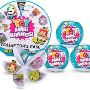5 Surprise Toy Mini Brand Series 1 Collector’s Kit – Amazon Exclusive Mystery Capsule Real Miniature Toys by Zuru (3 Capsules + 1 Collector’s Case), Multicolor