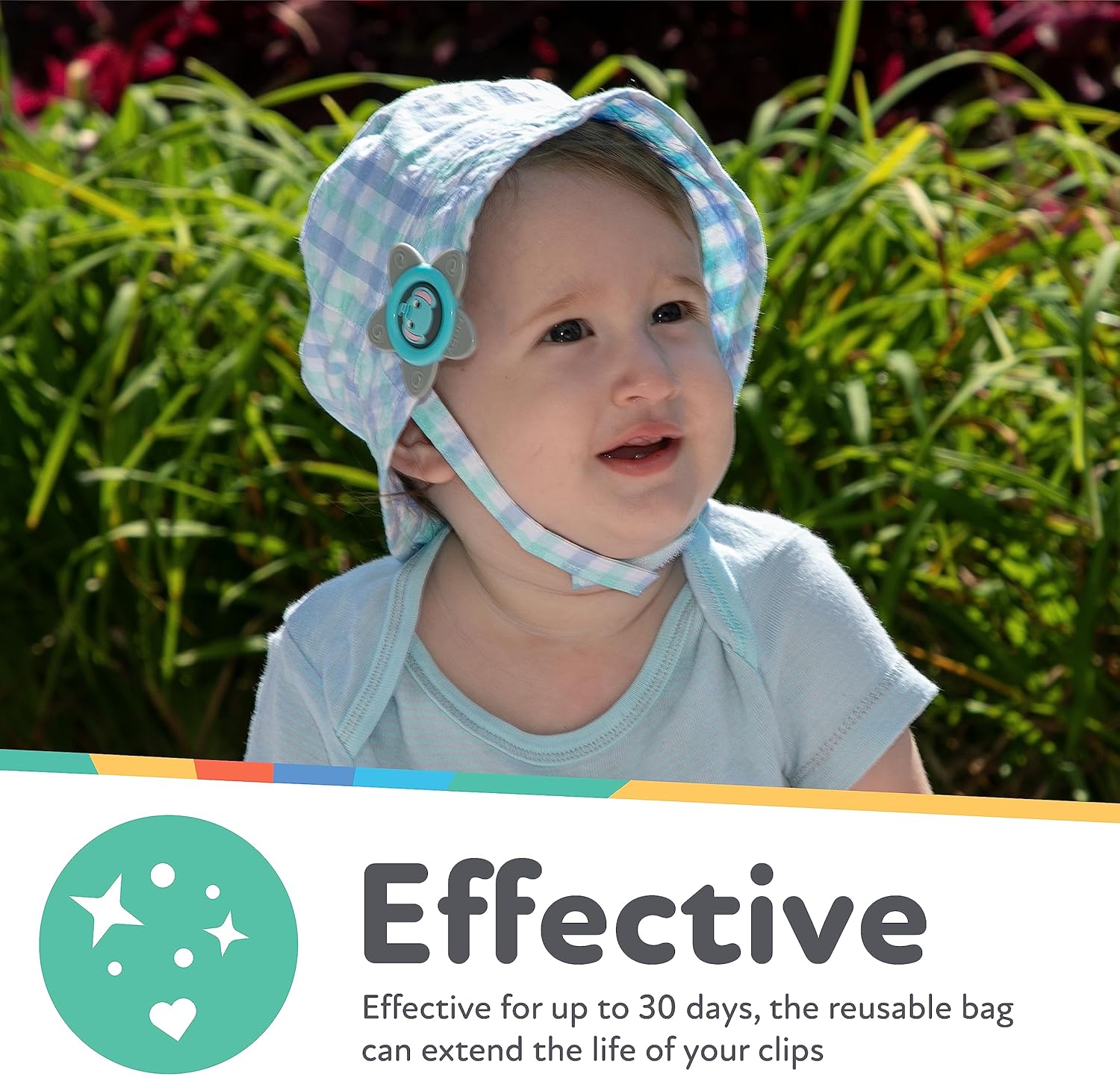 Dr. Talbot's Mosquito Clips for Baby & Toddler with Naturally Inspired Ingredients, Citronella & Lemongrass, DEET Free, 1 Pack (2 Clips) - Image 3